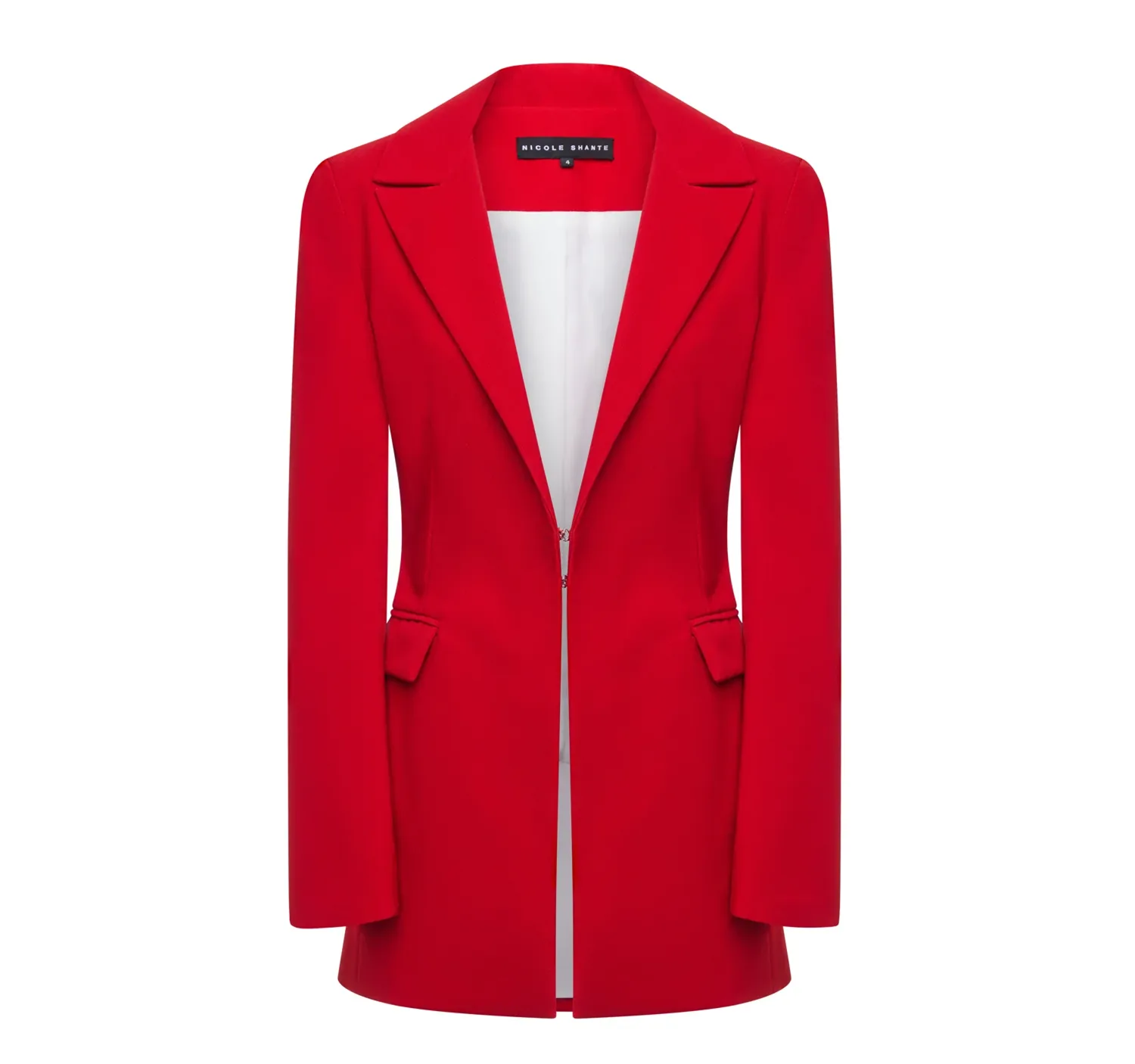 Ghost mannequin service — red garment with invisible mannequin effect after editing